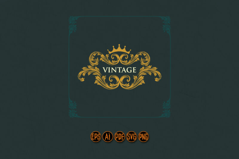 Crown Vintage Gold Frames