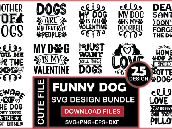 Funny dog svg design bundle