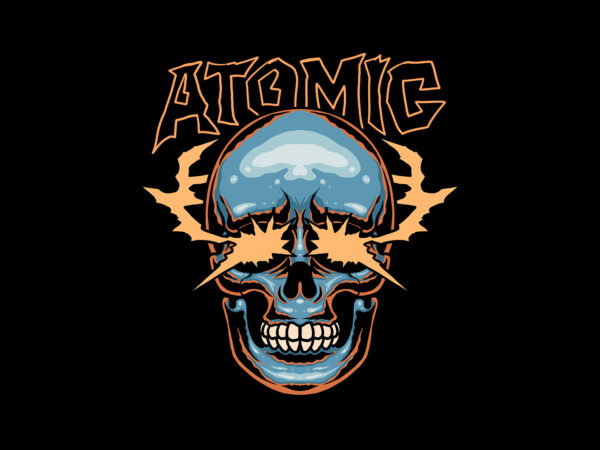 Atomic streetwear t shirt vector
