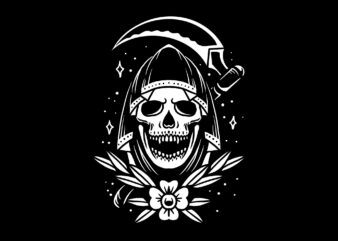 oldschool grim t shirt design online