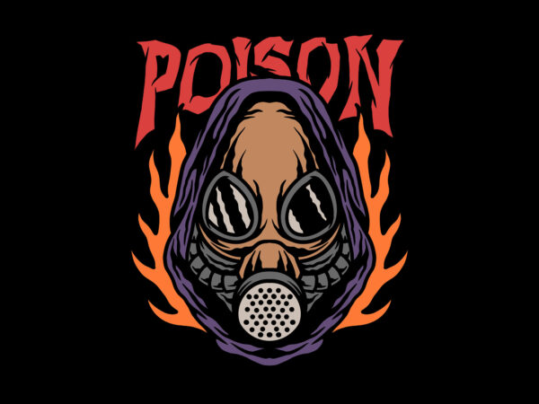 Poison world streetwear t shirt illustration