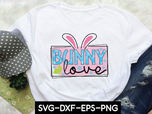 Bunny love sublimation t shirt template