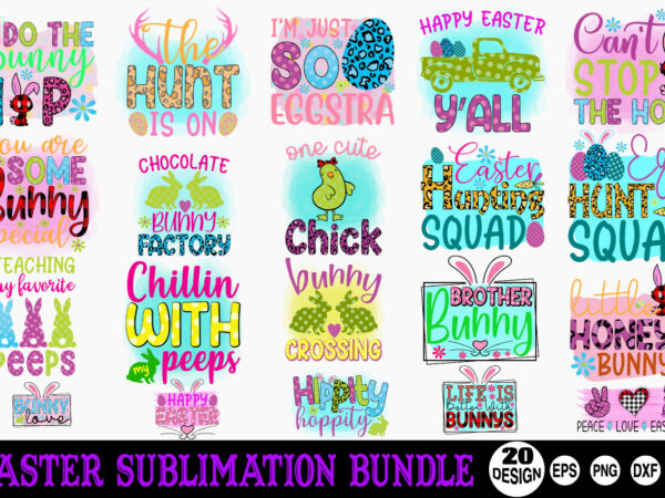 Easter sublimation bundle vector clipart