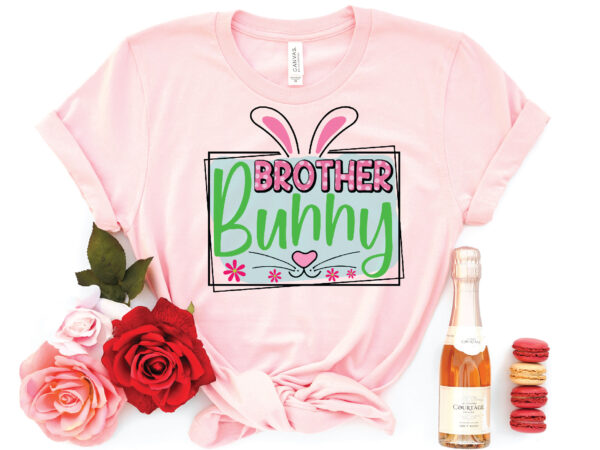Brother bunny sublimation t shirt template