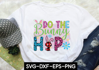 do the bunny hop sublimation t shirt vector illustration
