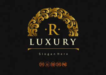 Elegant luxury badge logo ornaments