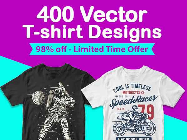 400 vector and png t-shirt designs bundle for commercial use