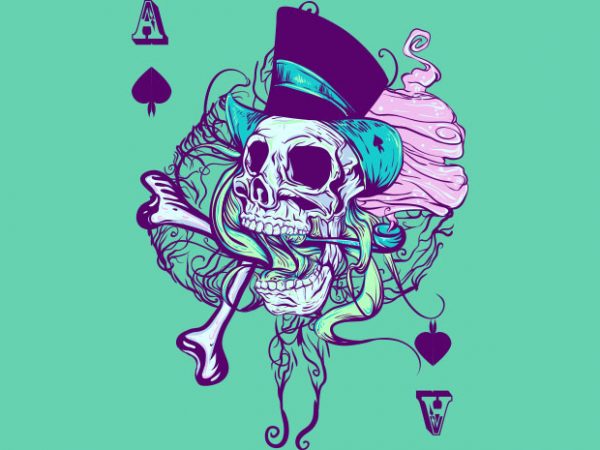 Ace of spades graphic t-shirt design