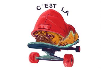 C’est la vie shirt design png