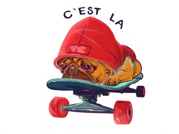 C’est la vie shirt design png