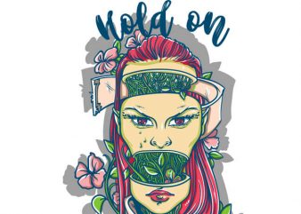 Hold on the vision buy t shirt design for commercial use