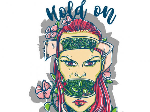 Hold on the vision buy t shirt design for commercial use