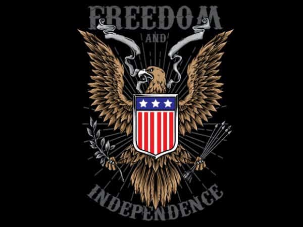 Freedom vector t-shirt design template