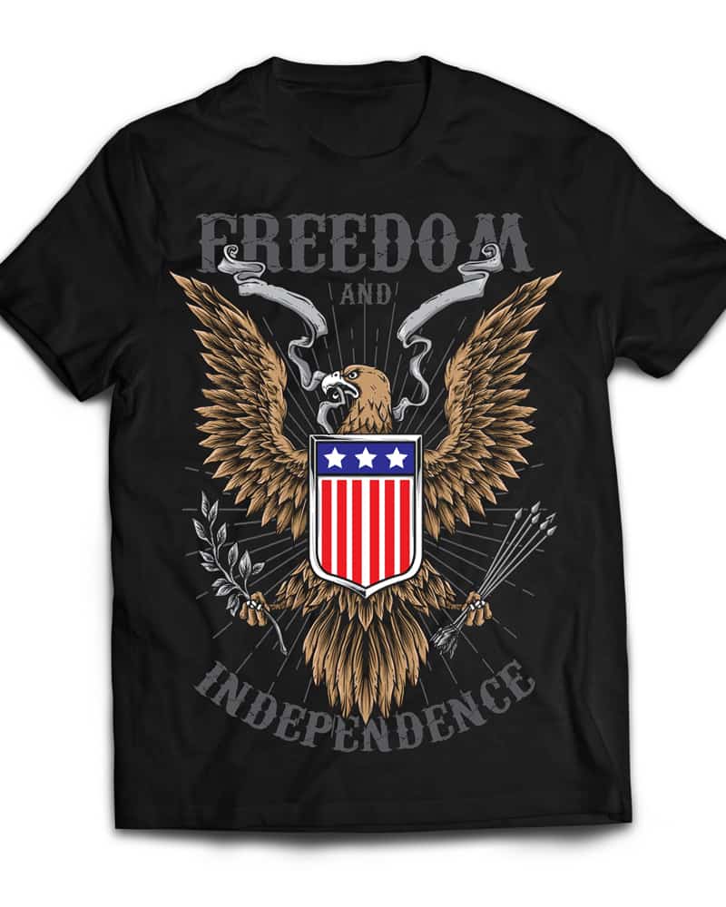 Freedom commercial use t shirt designs