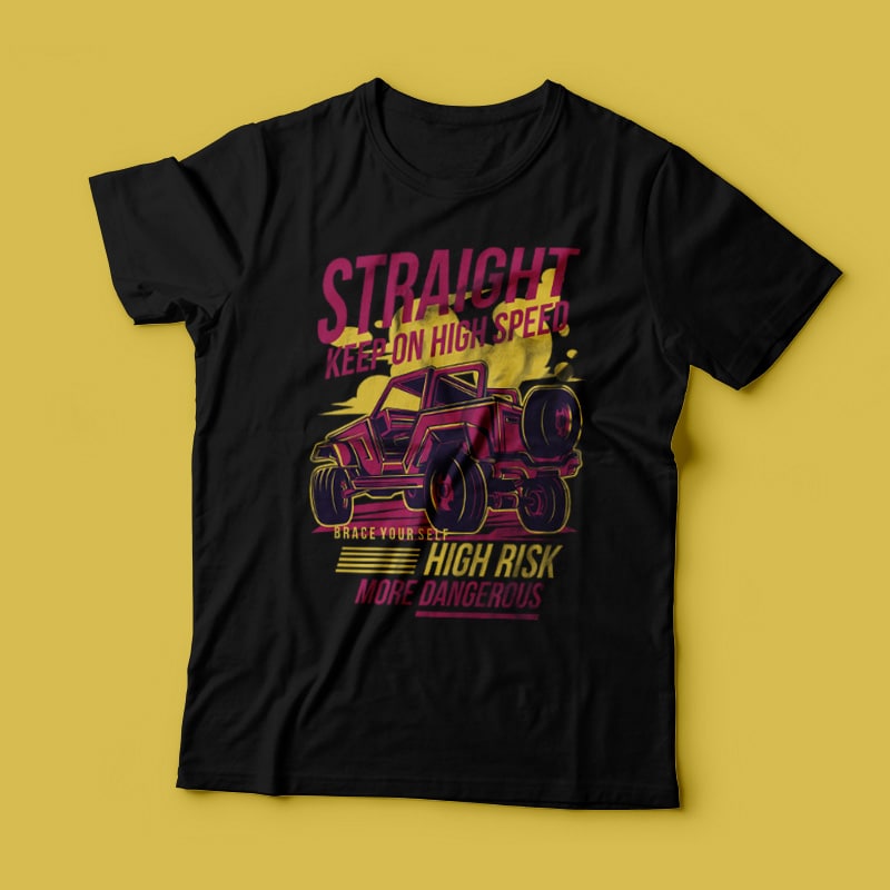 Keep Straight vector t shirt design