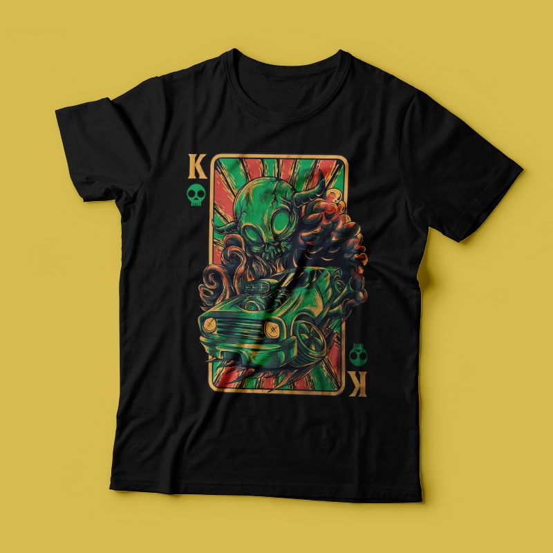 King of Road vector t shirt design