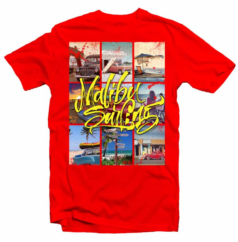 Malibu Surf buy t shirt designs artwork