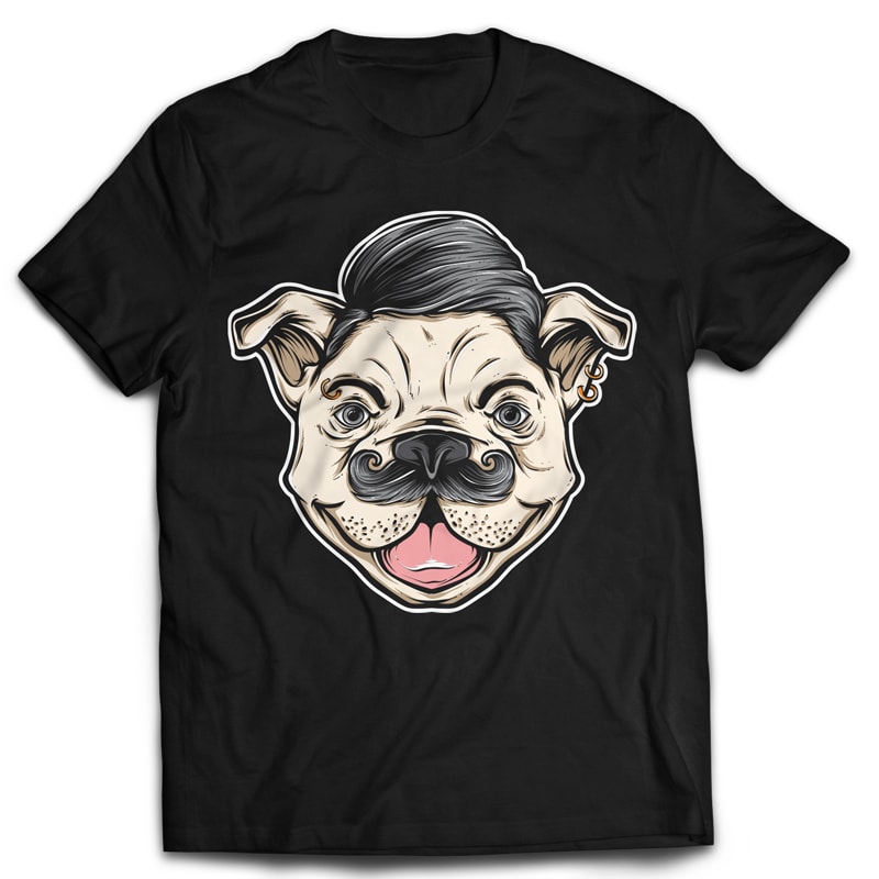 DOG commercial use t shirt designs