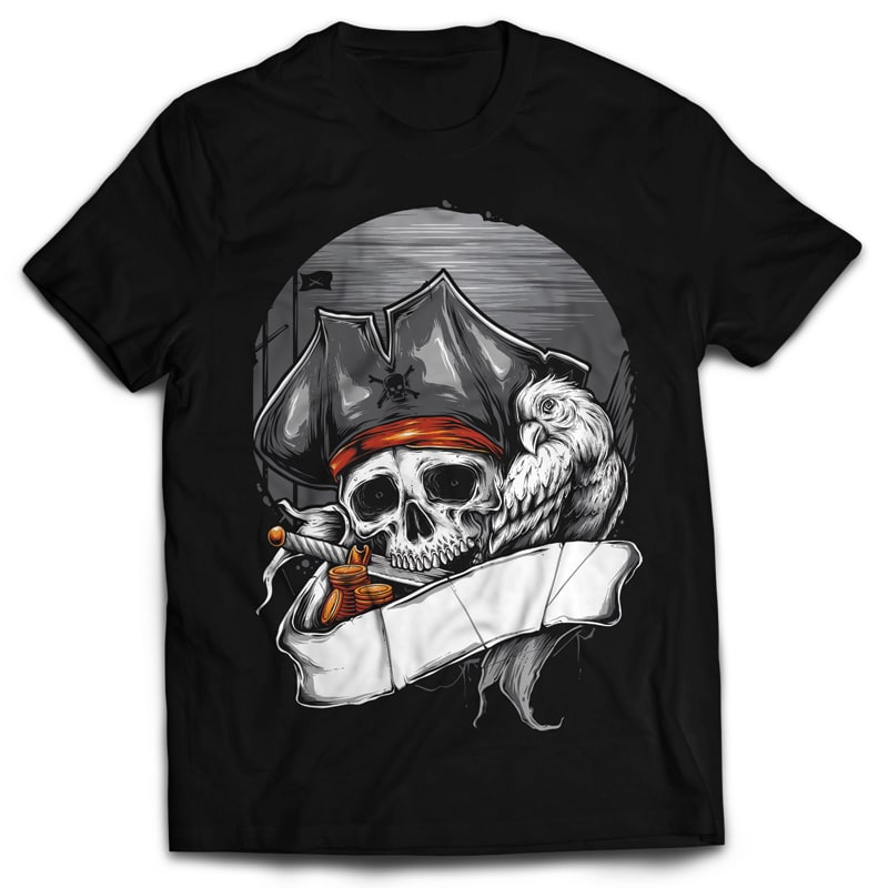 PIRATE commercial use t shirt designs