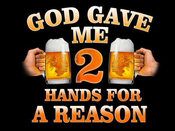 Two hands reason t-shirt design for sale