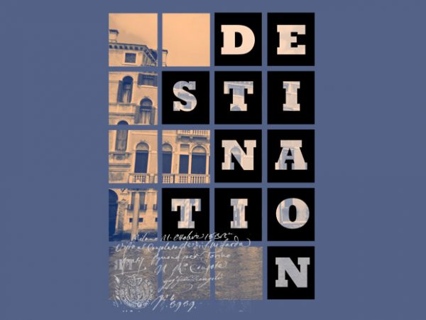Destination graphic t-shirt design