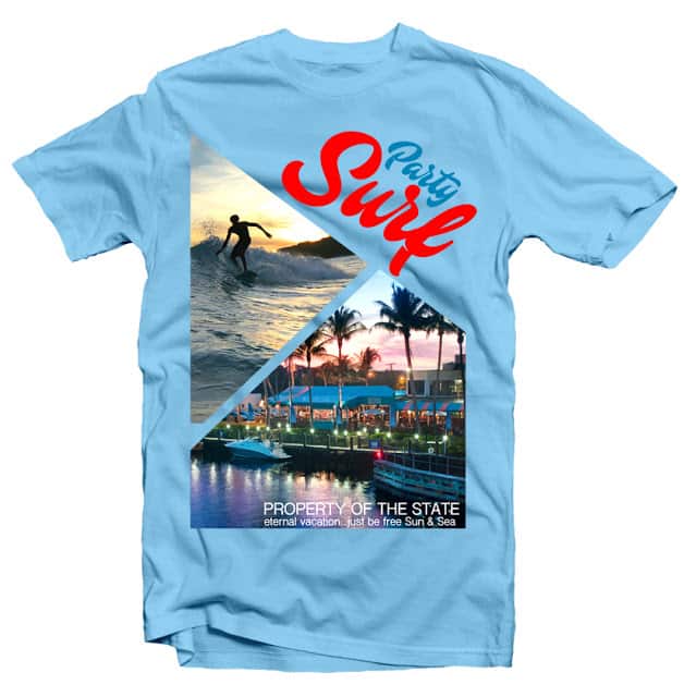 Surf Party t shirt design png