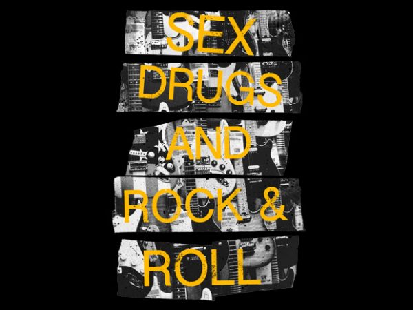 Sex Drugs and Rock’Roll t shirt design for download - Buy t-shirt designs