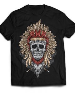 Native Skull vector t shirt design artwork - Buy t-shirt designs